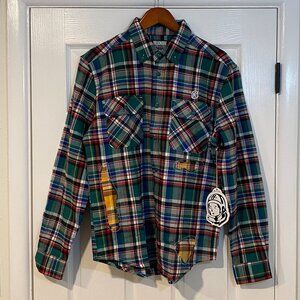 Billionaire Boys Club BB Gravitational L/S Woven - Bayberry Size Medium NWT
